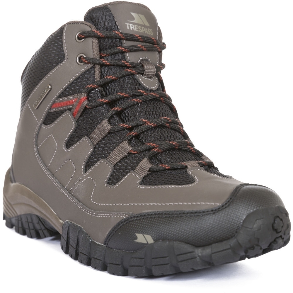 Trespass Mens Finley Mid Cut PU Mesh Waterproof Walking Hiking Boots UK Size 13 (EU 47)