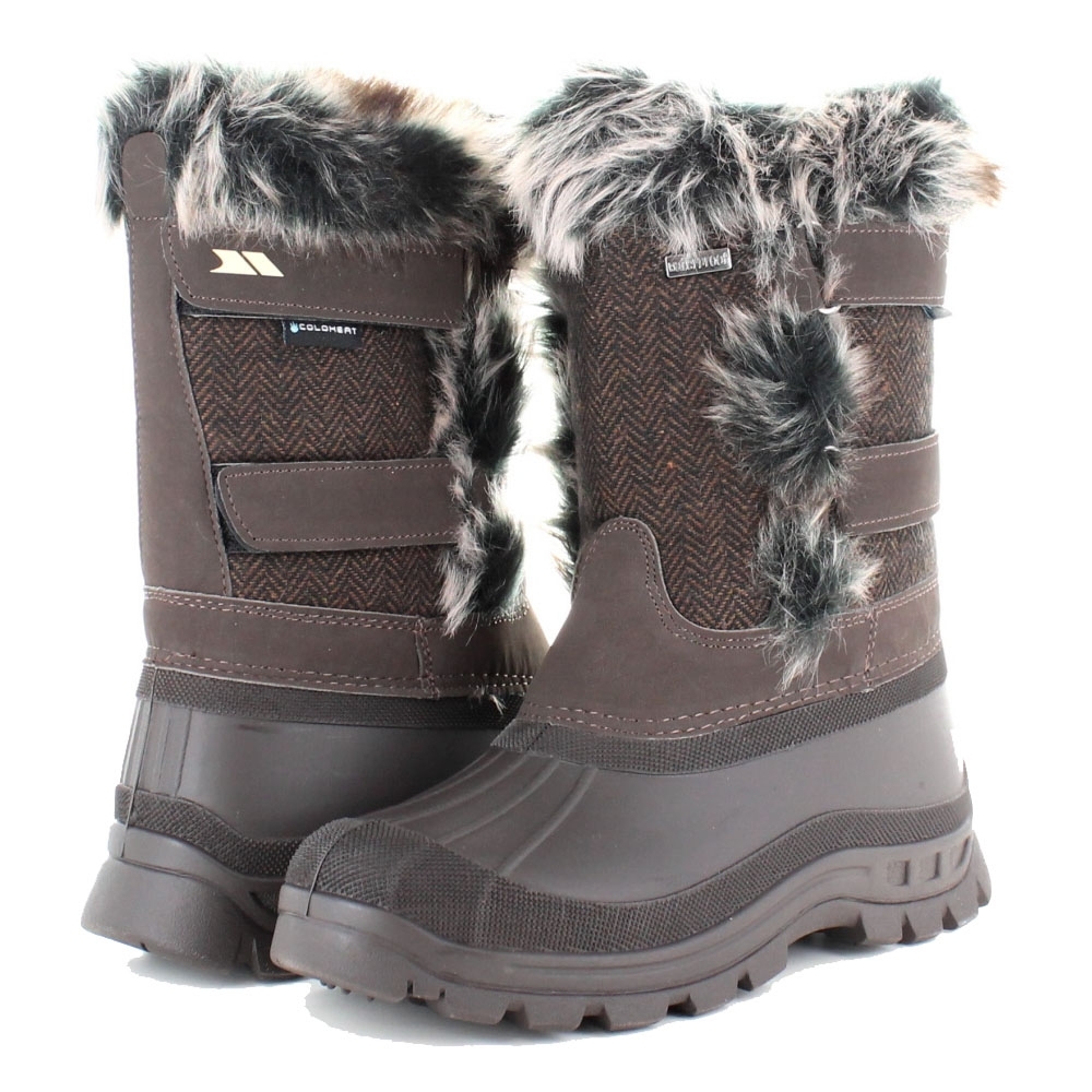 TrespassWomens/Ladies Brace Waterproof Fleece Lined Winter Snow Boots UK Size 4 (EU 37, US 6)