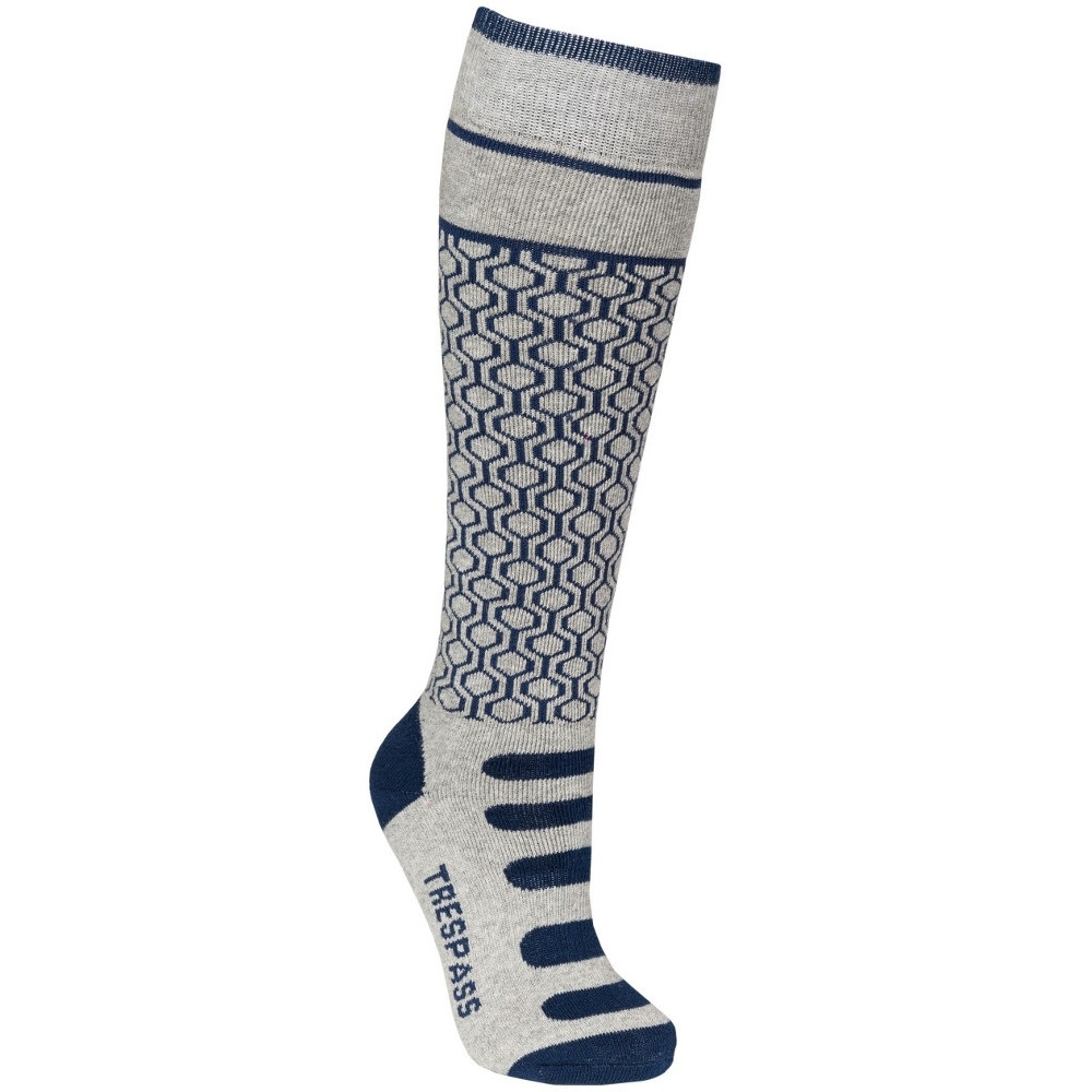 Product image of Trespass Girls & Boys Concave Supportive Snowsport 2 Pack Skiing Socks UK Size 9-12