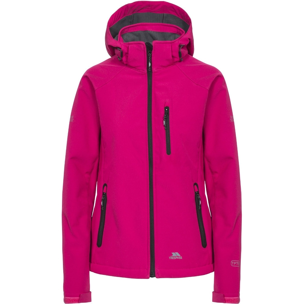 Trespass Womens Bela II Waterproof Softshell Jacket with Removable Hood