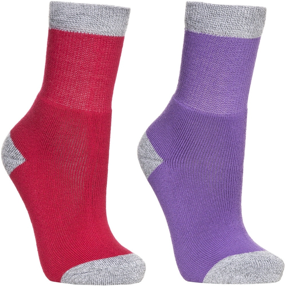 Product image of Trespass Girls Confess Two Pack Marl Walking Socks UK 12-3 (EU 31 - 35)
