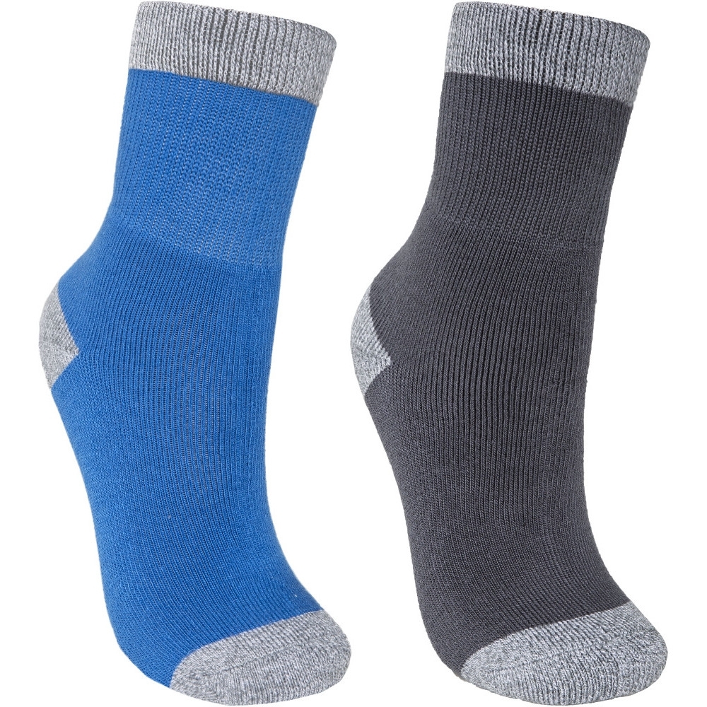 Trespass Boys Dipping Two Pair Marl Walking Socks UK Size 9-12 (EU 27-31)
