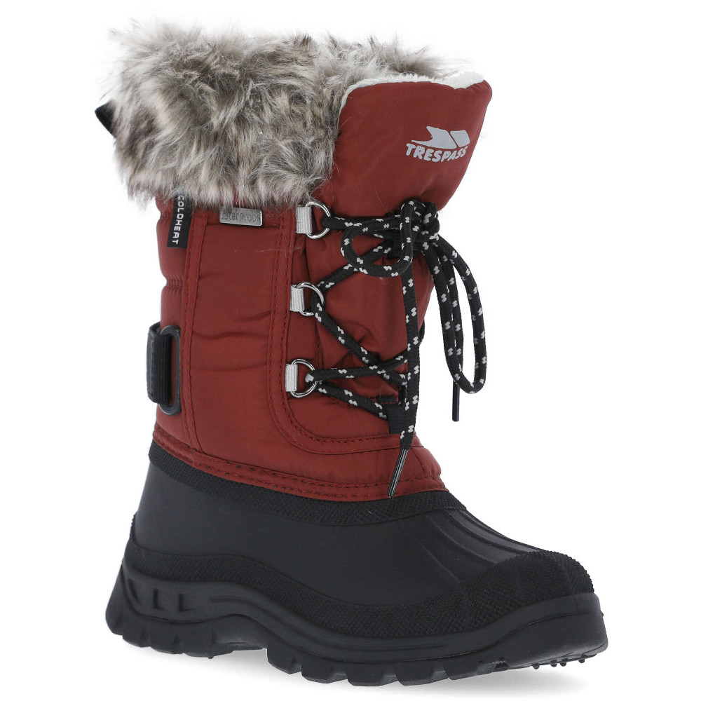 Trespass Girls Lanche Insulated Waterproof Winter Snow Boots UK Size 10 (EU 28, US 11)