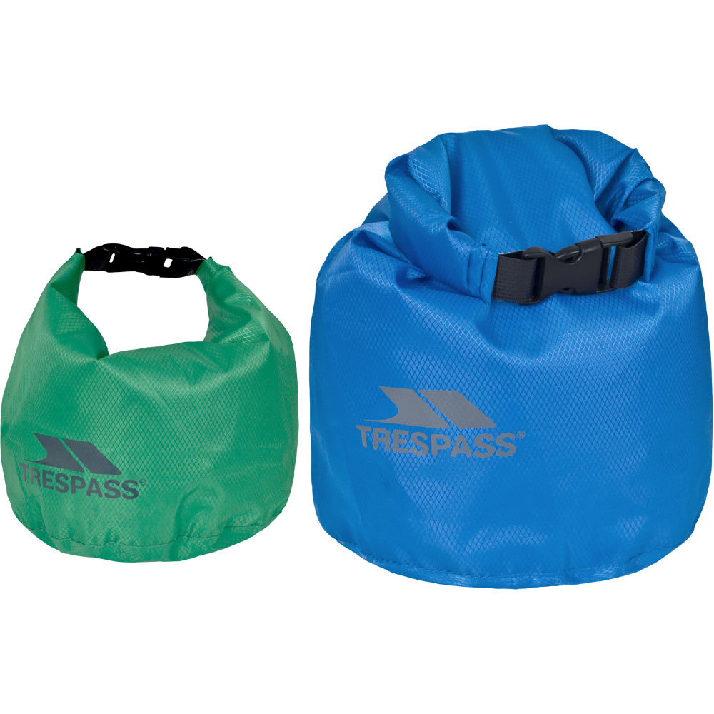 Trespass Exhilaration Waterproof Durable 2 Pack Dry Bag Set One Size