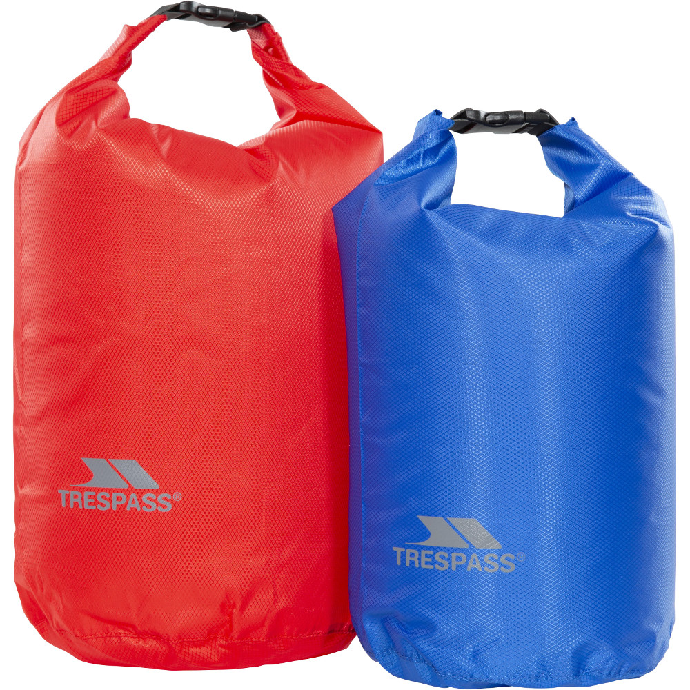 Trespass Euphoria Waterproof Durable 2 Pack Dry Bag Set One Size