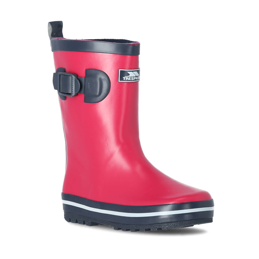 Trespass Boys Girls March Waterproof Welly Wellington Boots UK Size 8 (EU 26)