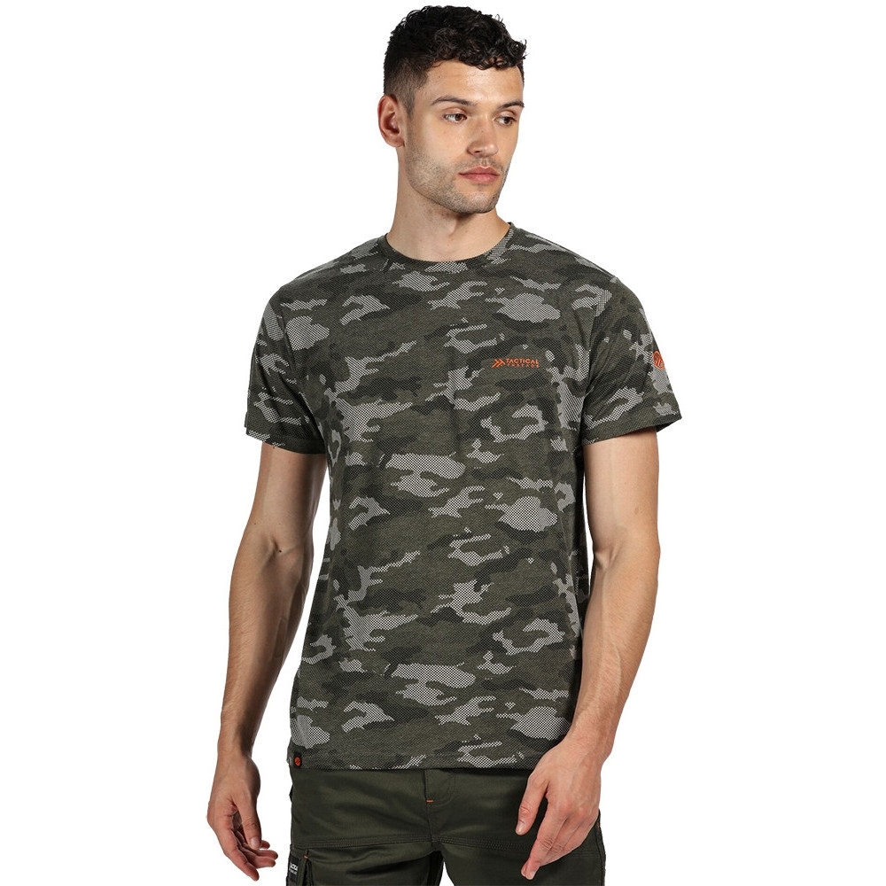 Tactical Threads Mens Dense Camouflage Smart Jersey T Shirt S- Chest 38’ (97cm)