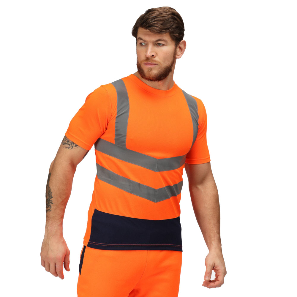 Regatta Professional Mens Hi Vis Short Sleeve T Shirt XL- Chest 44’, (112cm)