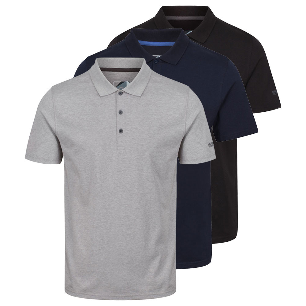 Regatta Professional Mens Essentials 3 Pack Polo Shirt L - Chest 41-42’ (104-106.5cm)