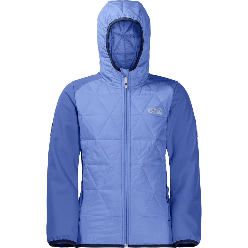 Jack Wolfskin Girls Grassland Softshell Water Resistant Hybrid Jacket 7-8 years - Chest 64cm, Height 128cm