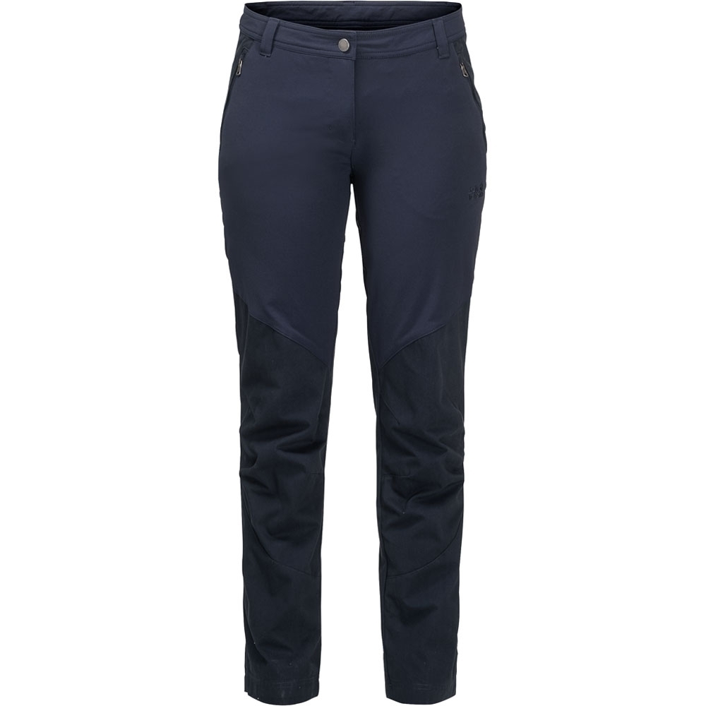 Jack Wolfskin Womens/Ladies Drake Flex Pants Softshell Trousers 8 - Waist 28’ (67-71cm), Inside Leg 30.5’ (78cm)