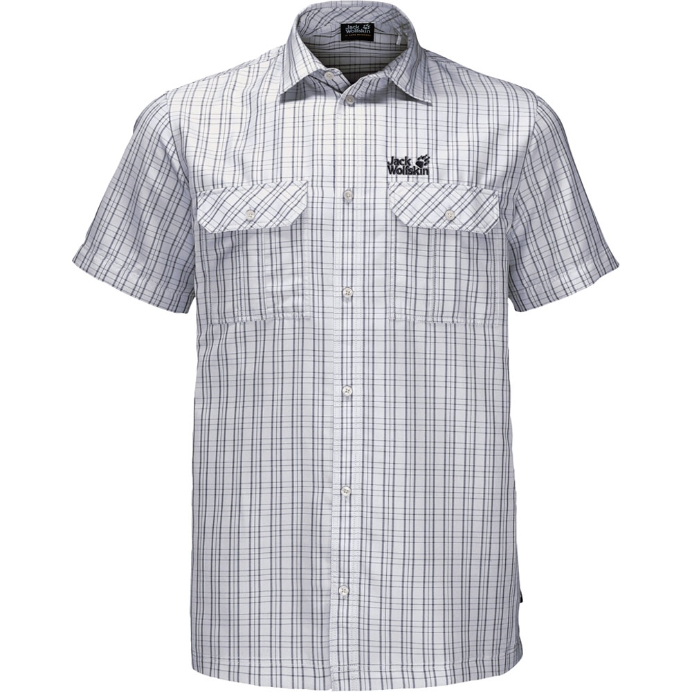 Jack Wolfskin Mens Thompson Breathable Fast Drying Short Sleeve Shirt S - Bust 34’ (89-93cm)