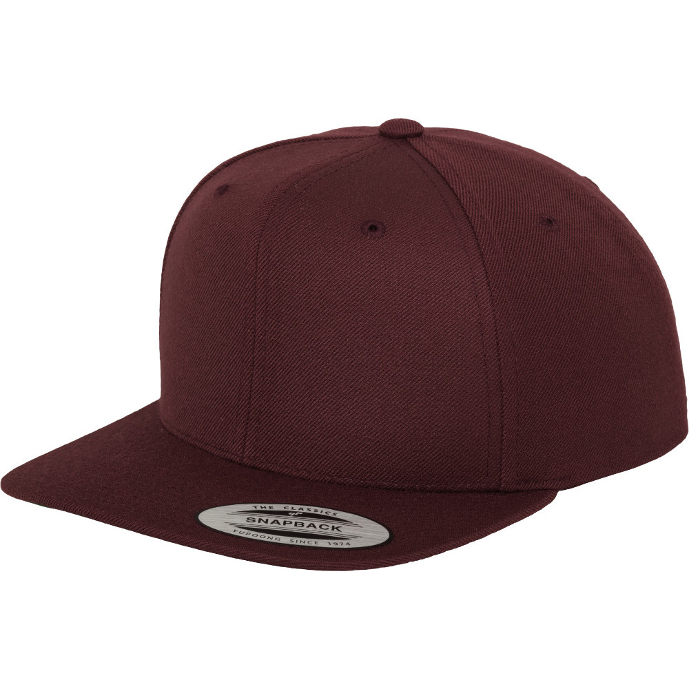 Product image of Flexfit by Yupoong Mens Classic Premium Wool Plastic Snapback Cap One Size