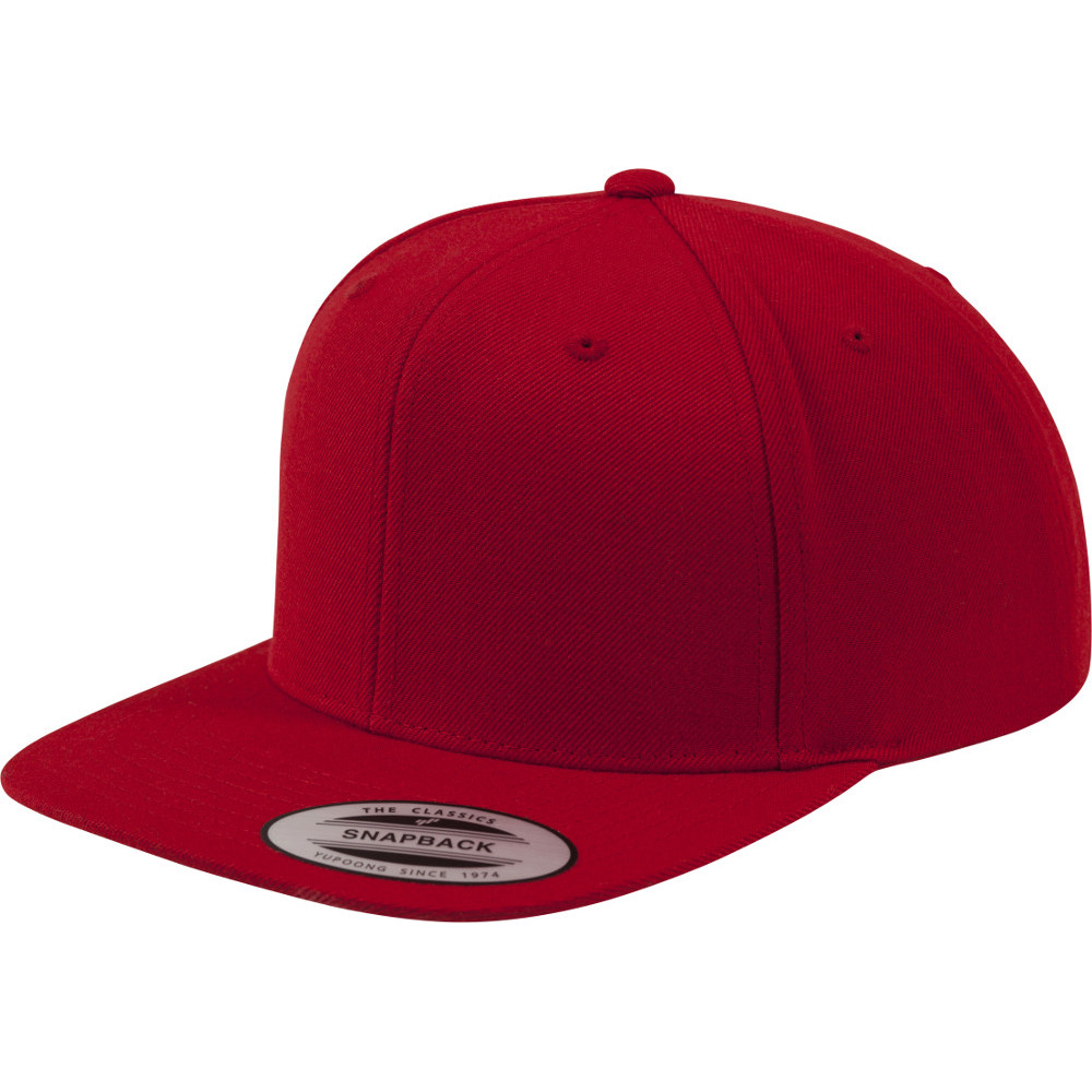 Flexfit by Yupoong Mens Classic Premium Wool Plastic Snapback Cap Outdoor Look