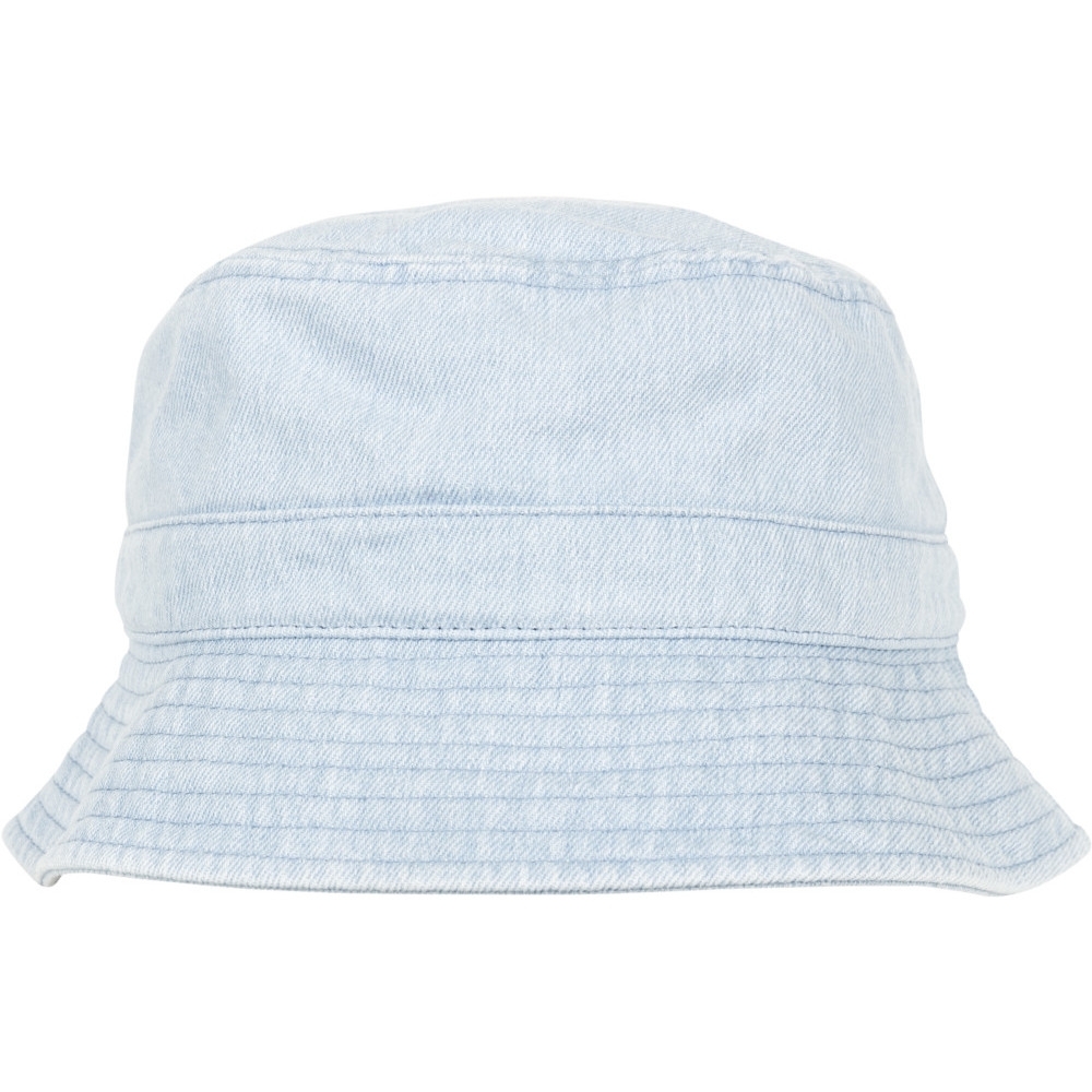 Flexfit by Yupoong Womens Washed Denim Bucket Hat One Size