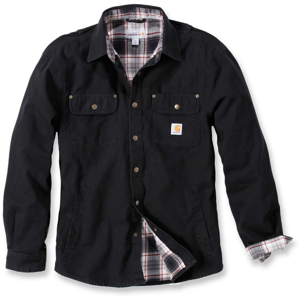 Carhartt Solid Canvas Flannel Lined Shirt Jacket - www.weeklybangalee.com