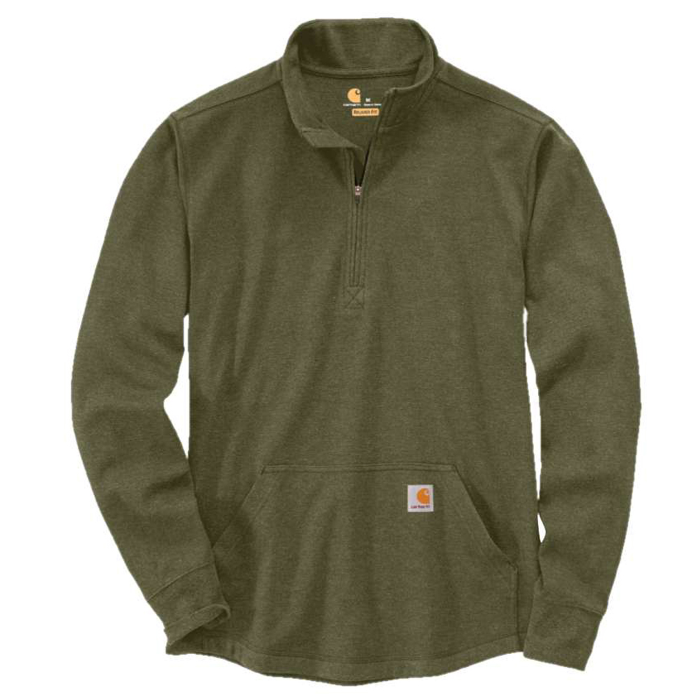 Carhartt Mens Half Zip Thermal Long Sleeve T Shirt Outdoor Look