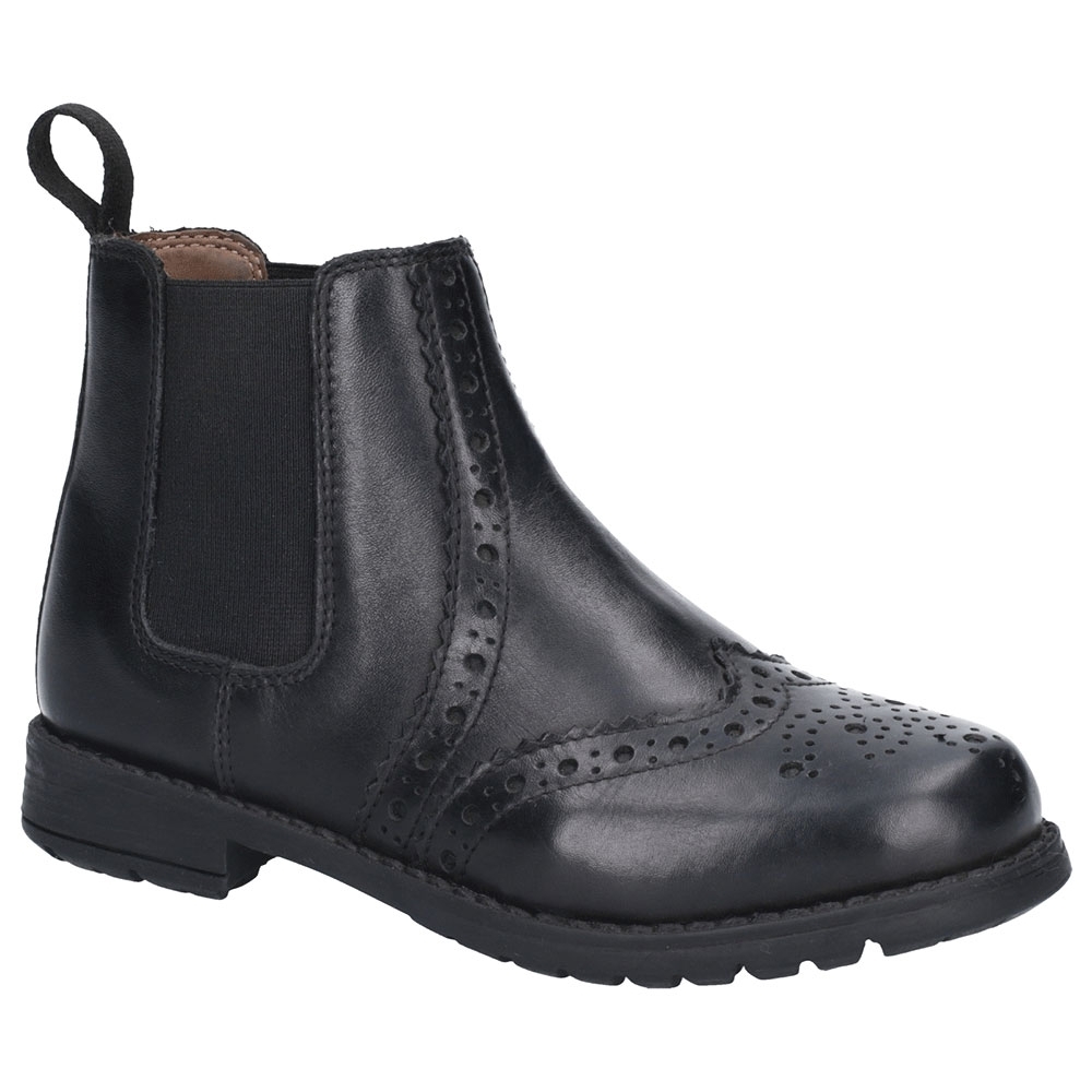 Cotswold Girls Nympsfield Brogue Leather Ankle Chelsea Boots