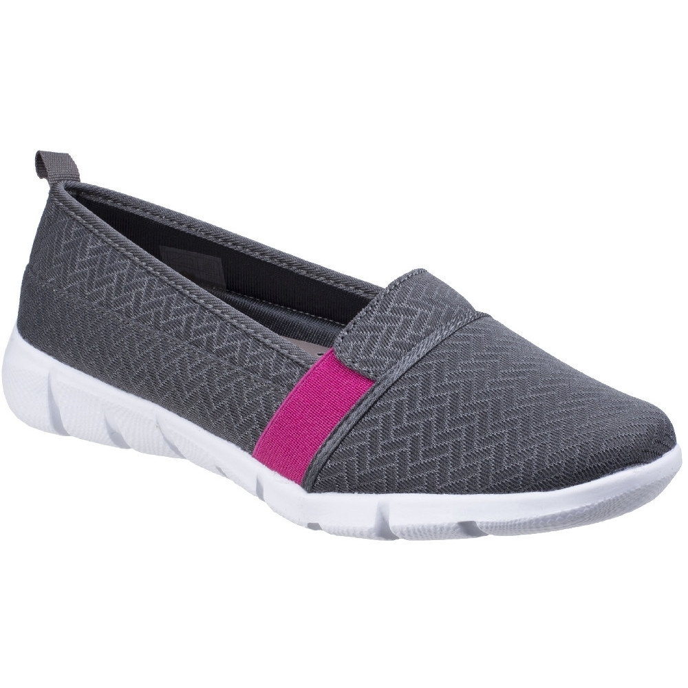 Fleet & Foster Shoe Ladies Summer Morgan Touch Fastening Shoe Red