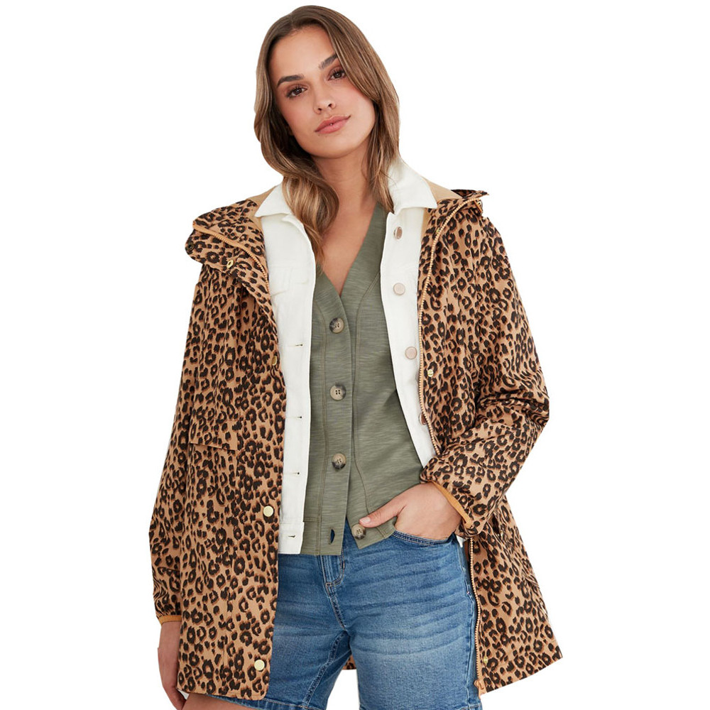 Joules storm print parka shop