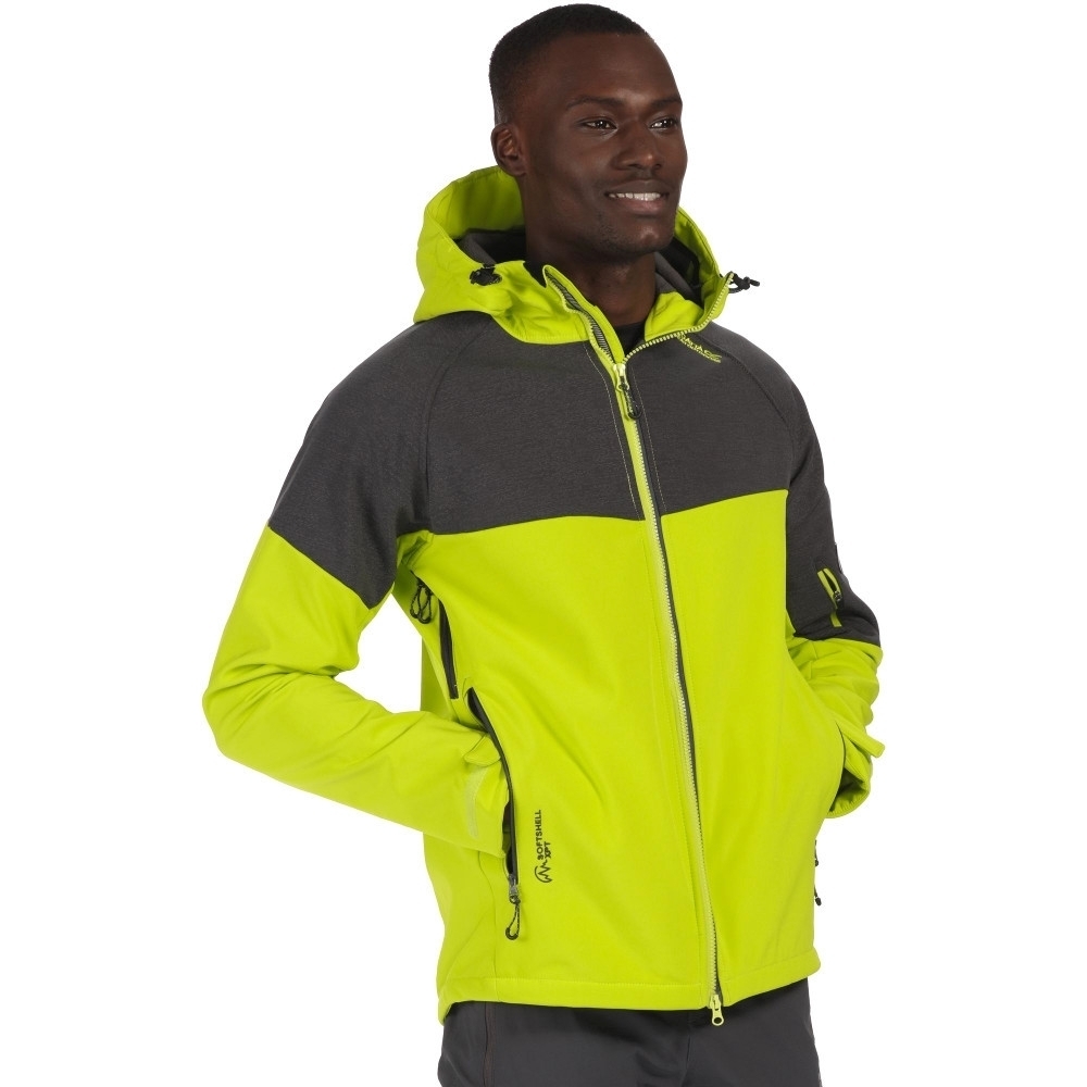 Regatta Men's Hewitts III Hooded Softshell Jacket Reflective RRP £110 