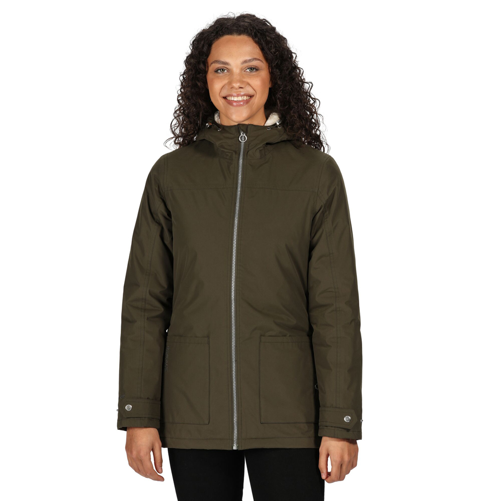 Regatta Womens Bergonia II Waterproof Insulated Parka Coat Outdoor Look