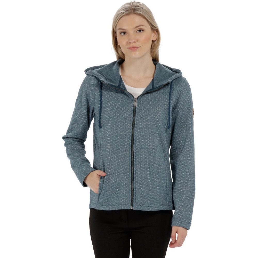 Regatta Womens/Ladies Lowes Full Zip Two Tone Hooded Fleece Jacket Regatta Womens/Ladies Lowes Full Zip Two Tone Hooded Fleece Jacket