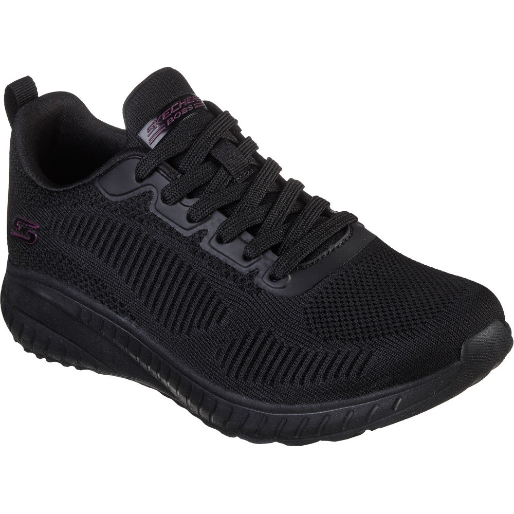 Skechers Womens Bob Squad Chaos Face Off Lace Up Trainers Outdoor Look