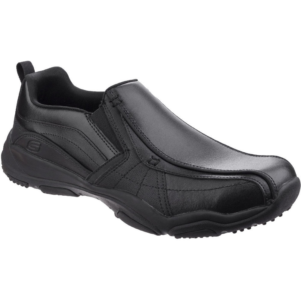 Skechers Mens Larson Berto Oiled Leather Casual Loafer Shoes Outdoor Look