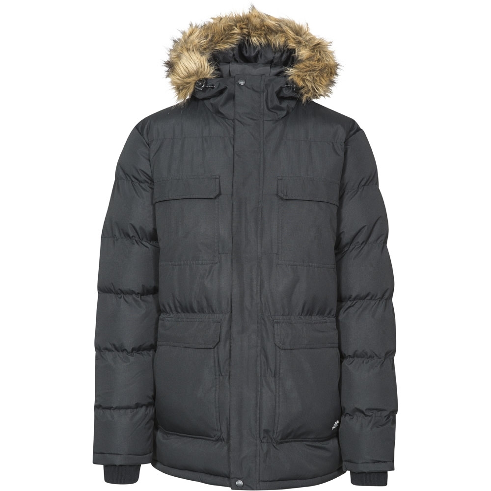Trespass Mens Baldwin Warm Padded Hooded Waterproof Insulated
