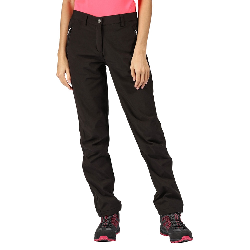 Regatta Womens Ladies Geo II Softshell Wind Resistant Walking Trousers Outdoor Look