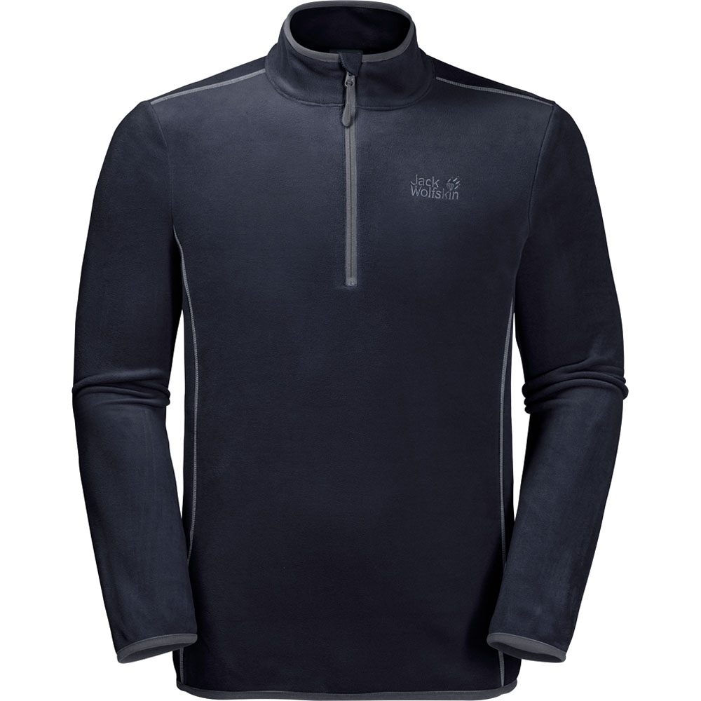 Jack Wolfskin Mens Echo Half Zip Lightweight Microfleece Jacket